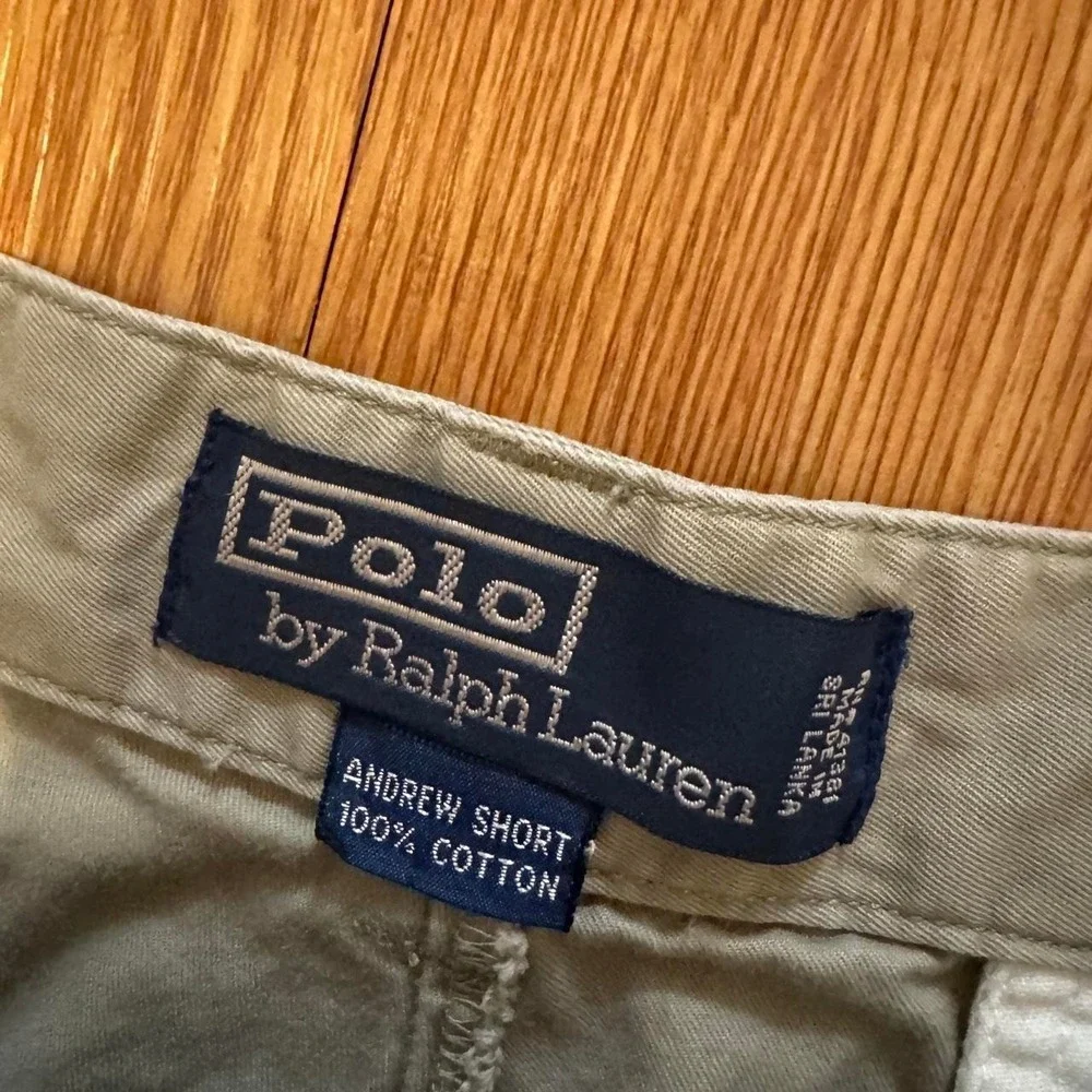 Polo Ralph Lauren Men's Andrew Shorts Fits 32 Double Pleated Preppy Brown